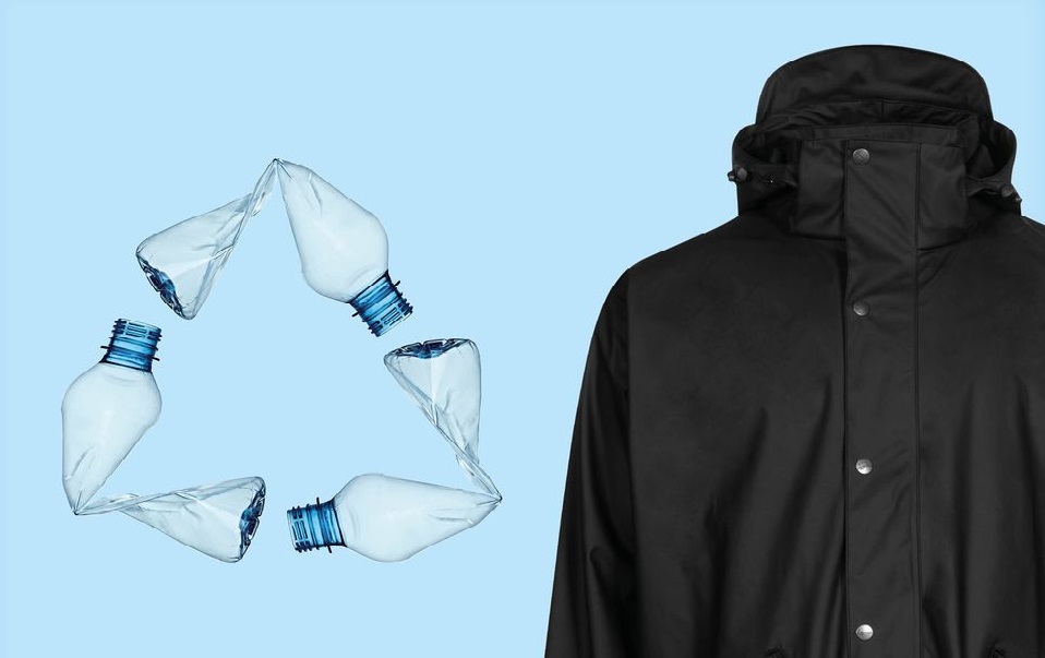 regnjakke genbrug plastflaske